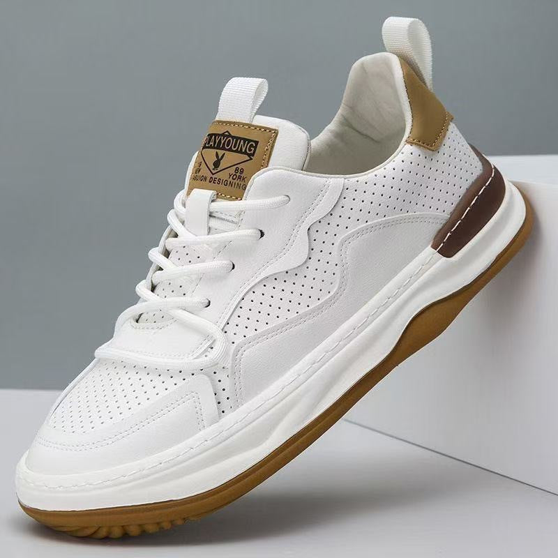 Herren Sportliche Freizeitschuhe aus atmungsaktivem Leder mit gepolsterter Sohle R&B