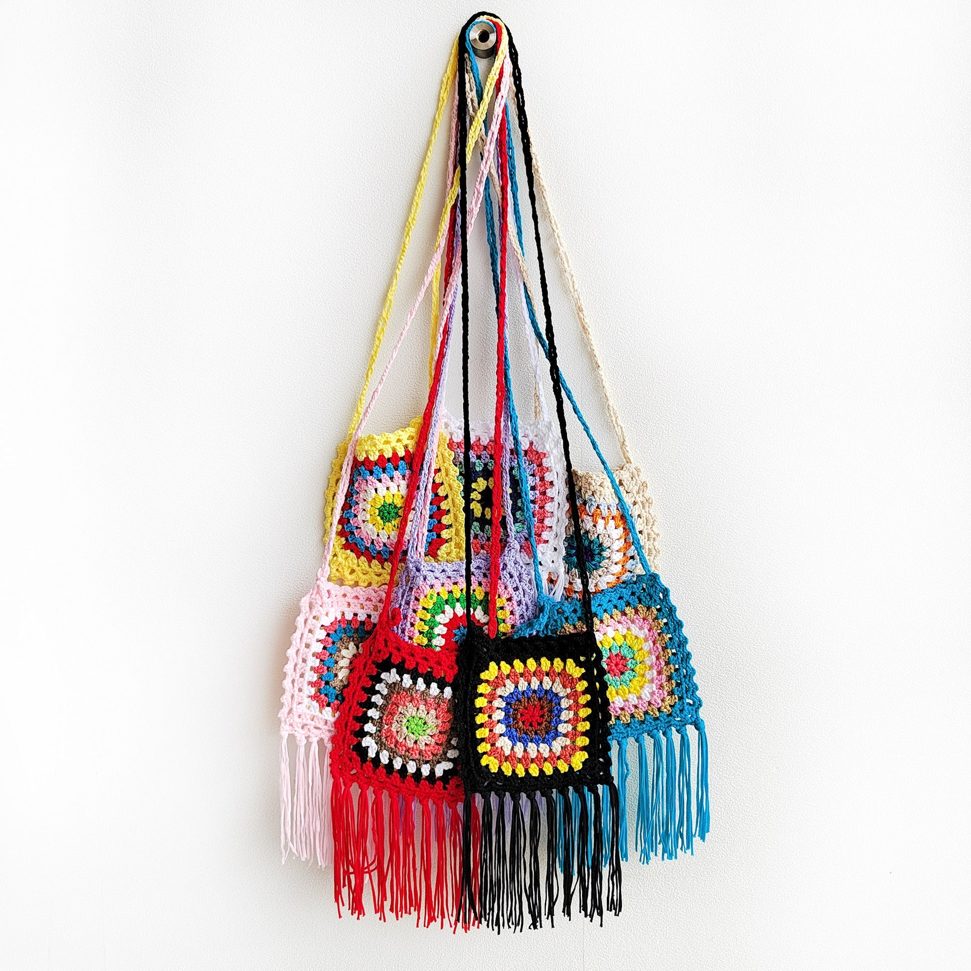Damen Handgefertigte Häkel Tasche R&B
