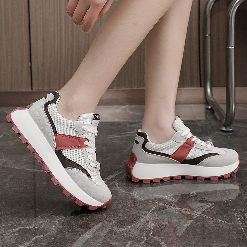 Damen Sportliche Sneaker mit luftiger Mesh-Oberfläche und rutschfester Sohle R&B