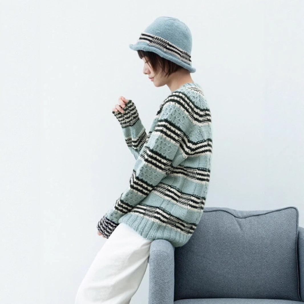 Damen gestrickter Pullover R&B