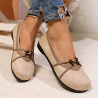 Damen schicke Ballerinas mit dekorativer Schleifen-Applikation R&B