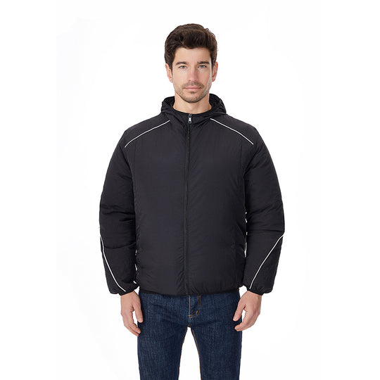 Herren nan leichte wasserdichte Kapuzenjacke winddicht mit reflektierenden Details R&B