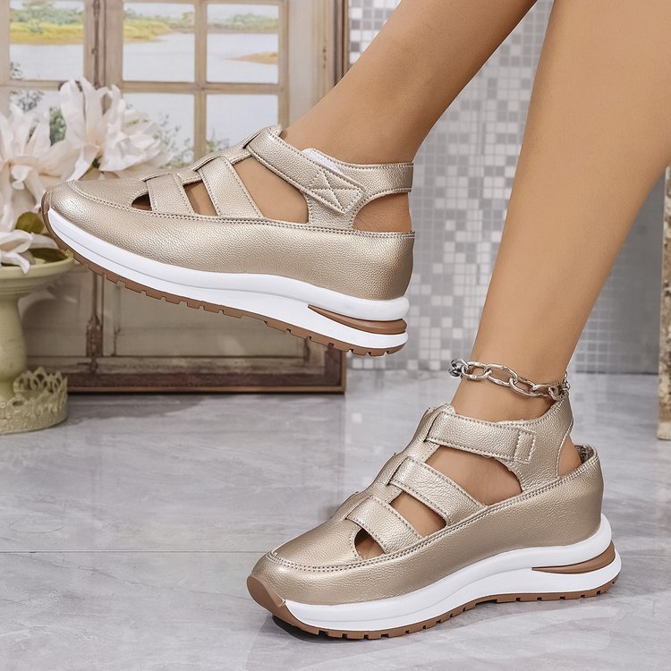 Damen Bequeme Lauf- und Freizeitschuhe mit praktischen Riemen R&B