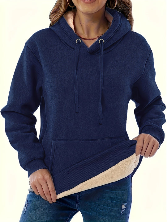 Damen Kapuzenpullover mit kuscheligem Innenfutter und oversized Passform R&B