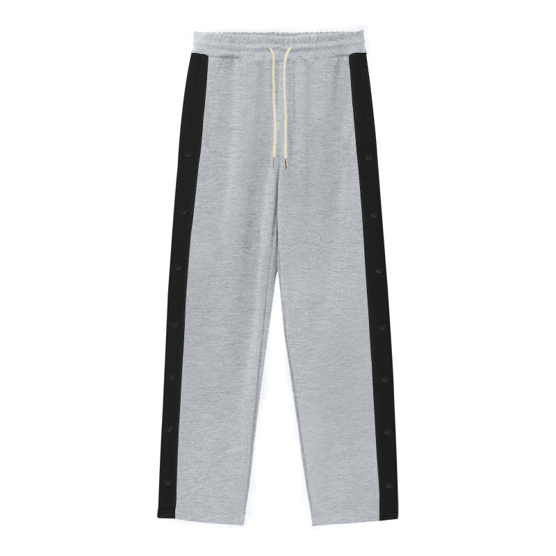 Herren Sportliche Jogginghose mit Knopfleiste und elastischem Bund R&B