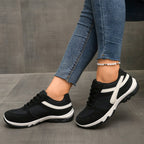Damen sportliche Sneaker mit atmungsaktivem Obermaterial und starker Dämpfung R&B