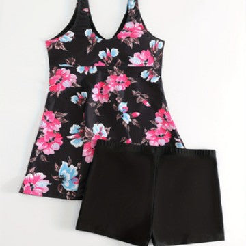 Damen Tankini mit floralen Akzenten R&B