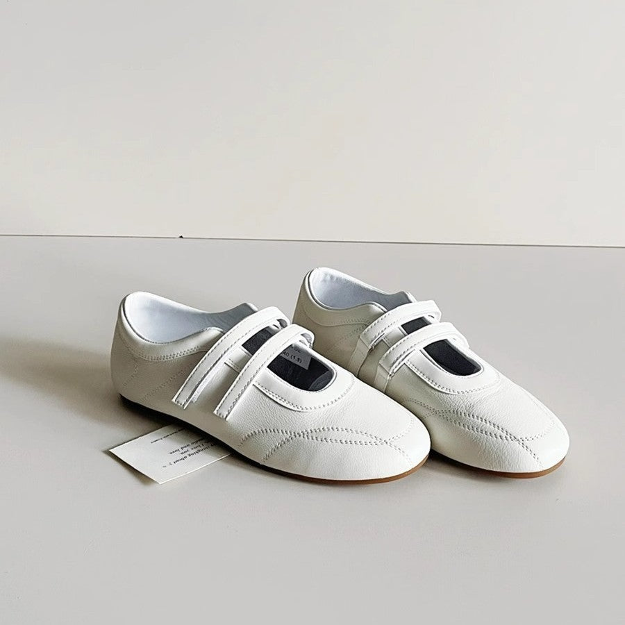 Damen Komfortable Ballerinas mit verstellbarem Riemendesign und atmungsaktiver Sohle