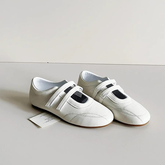 Damen Komfortable Ballerinas mit verstellbarem Riemendesign und atmungsaktiver Sohle R&B