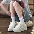 Damen Sneakers im sportlichen Vintage-Stil mit gepolsterter Innensohle