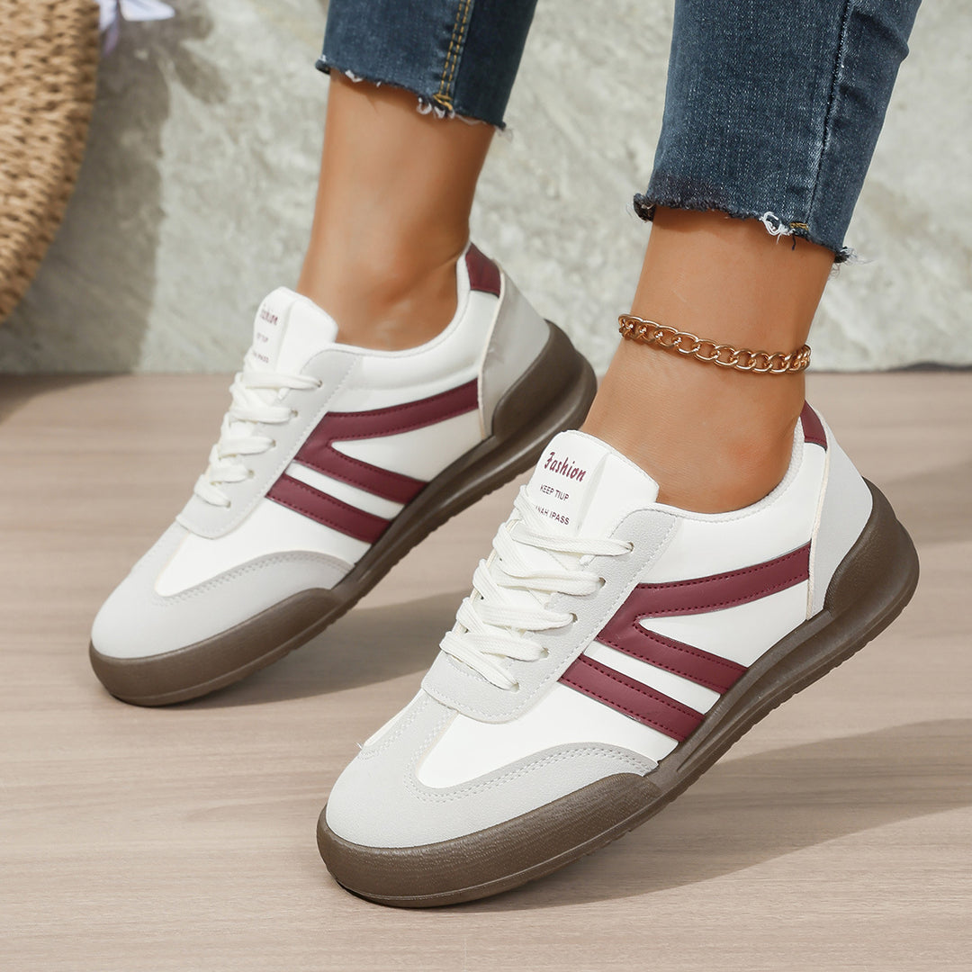 Damen Freizeit-Sneaker mit atmungsaktiver Obermaterialkombination und rutschfester Sohle R&B