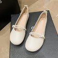 Damen Ballerinas mit elegantem Perlenschmuck