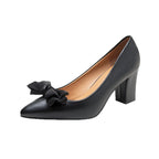 Damen High Heel Pumps mit dekorativer Schleifenapplikation