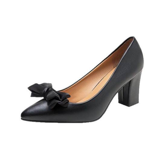 Damen High Heel Pumps mit dekorativer Schleifenapplikation R&B
