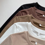 Damen Langarmshirt aus weichem Baumwollstoff mit lässigem Schnitt