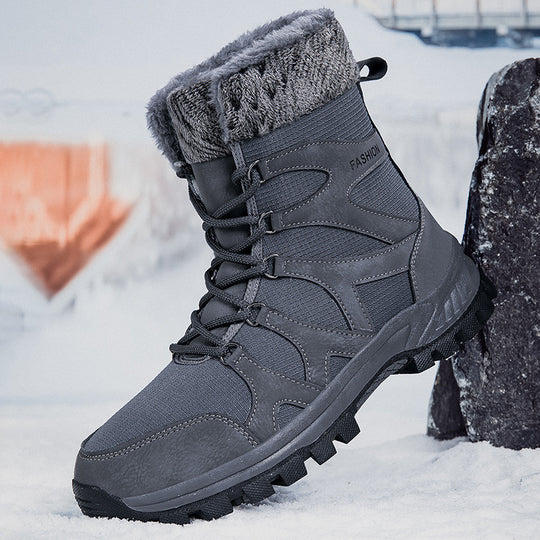 Damen warme Winterstiefel mit rutschfester Sohle und isolierendem Innenfutter R&B