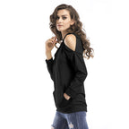 Damen Sweatshirt mit Off-Shoulder Design und bequemer Passform R&B