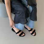 Damen stilvolle Slipper mit dekorativem Schleifendetail R&B