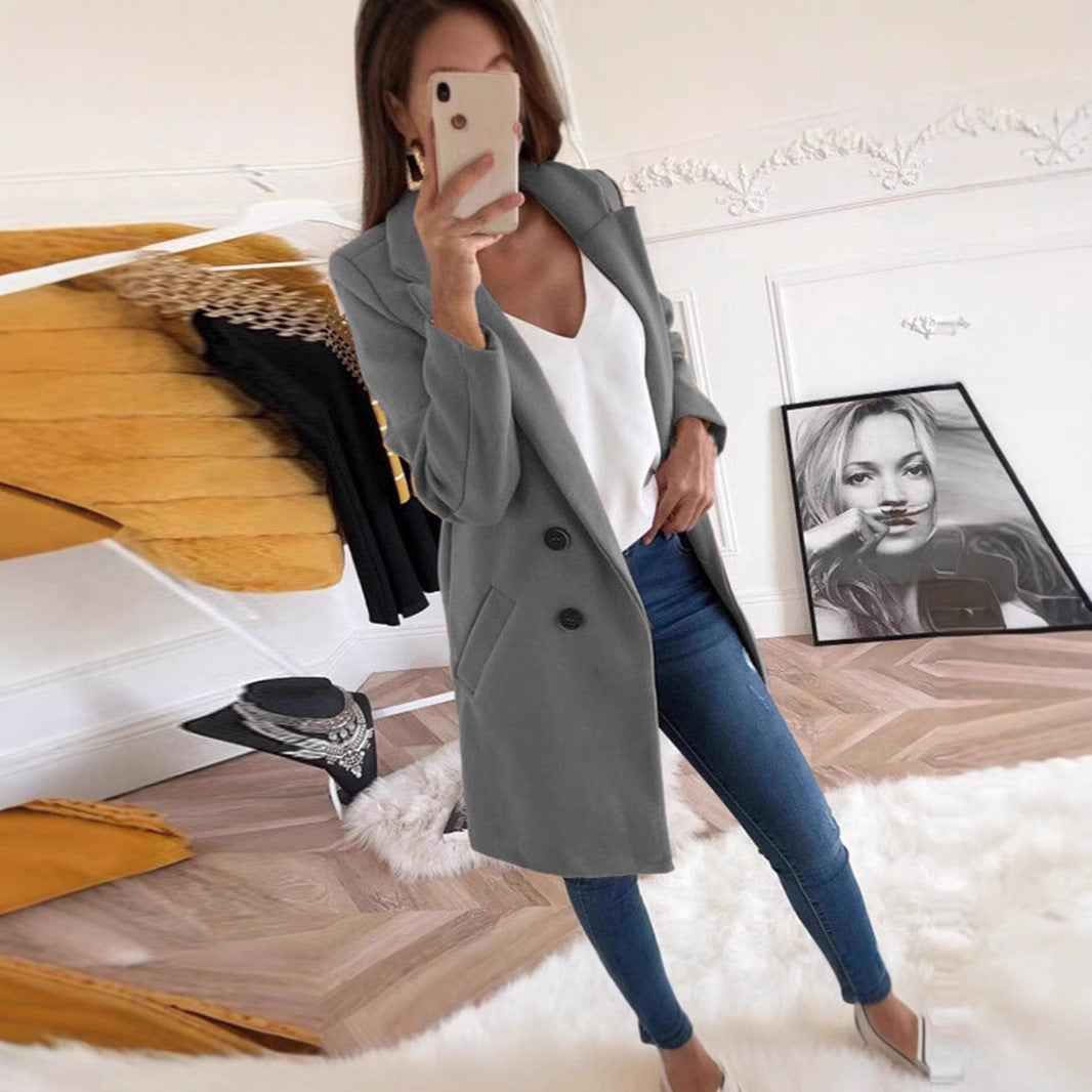 Damen Blazer im doppelten Knopfdesign R&B