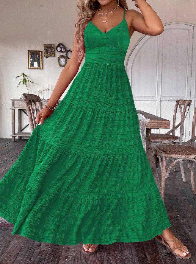 Damen Maxikleid mit femininer Silhouette und luftiger Struktur R&B
