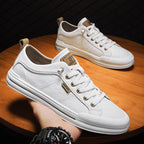 Damen Sneaker mit robustem Lederobermaterial und flexibler Laufsohle