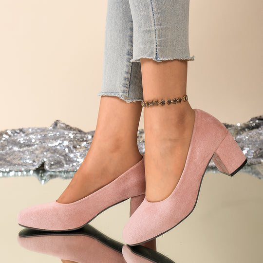 Damen Elegante und bequeme Pumps mit Blockabsatz R&B
