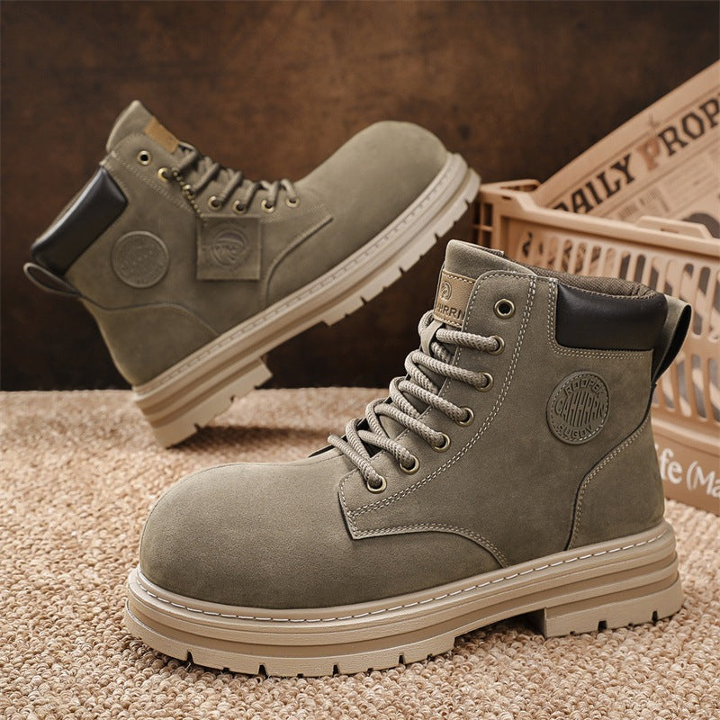 Damen robuste Schnürboots aus hochwertigem Wildleder R&B
