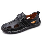 Herren Sportliche Leder-Sandalen mit ergonomischer Sohle R&B