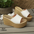 Damen Wedge-Pantoletten mit elegantem Design und komfortablem Fußbett