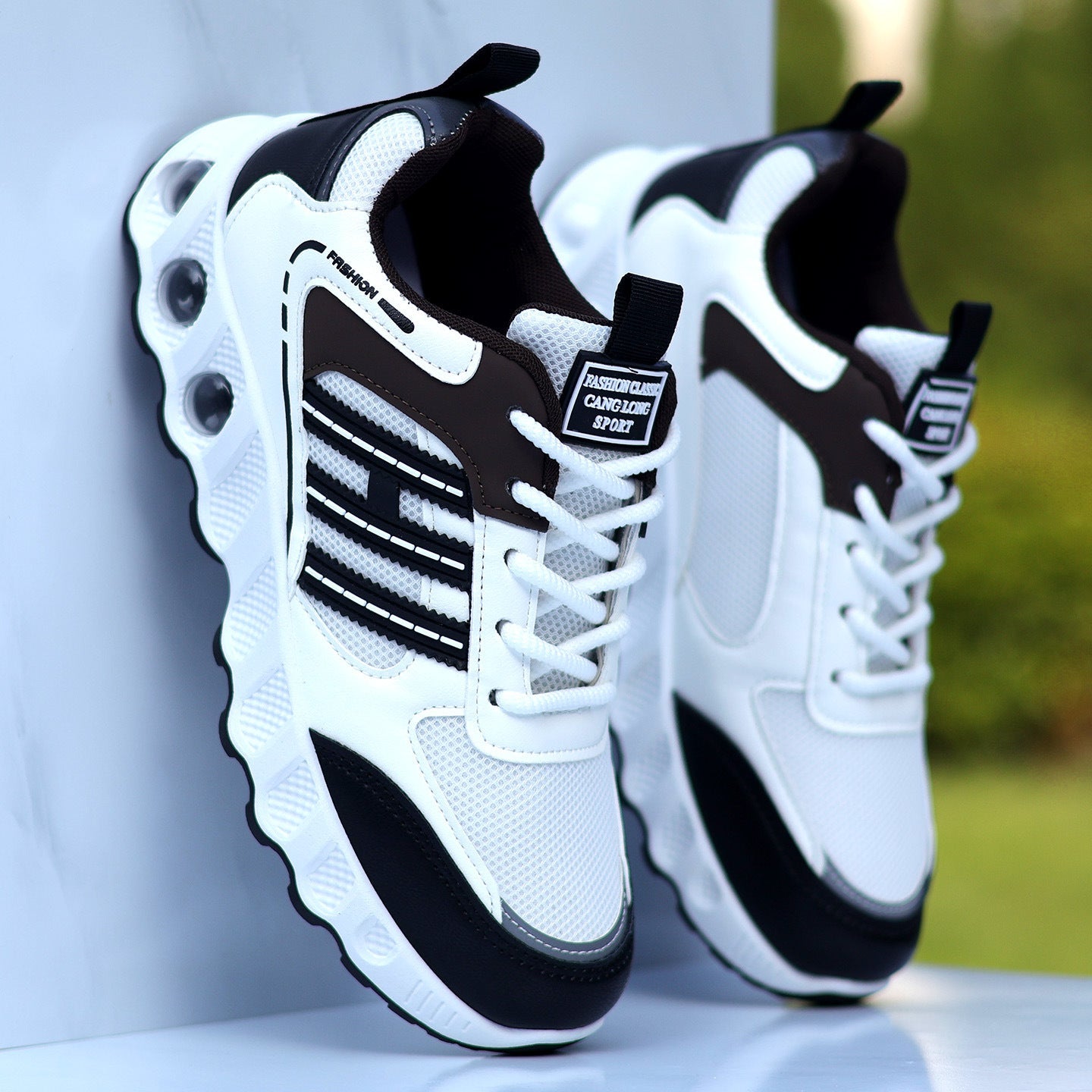 Damen Modische Sneakers mit rutschfester Sohle und atmungsaktivem Obermaterial R&B