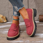 Damen Bequeme Mokassins mit robuster Sohle und elegantem Design R&B