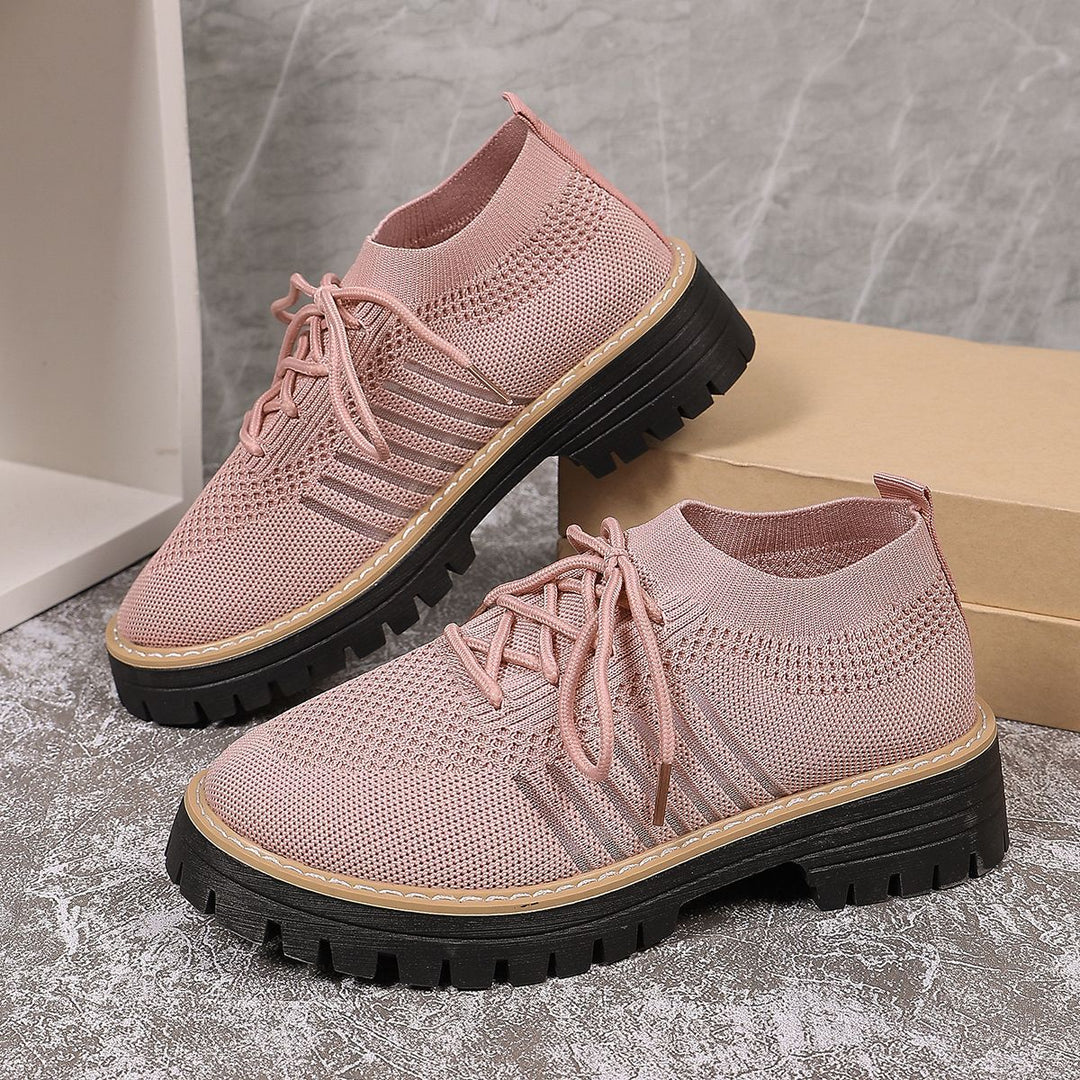 Damen Sportliche Sneakers mit atmungsaktivem Strickoberteil und rutschfester Sohle R&B