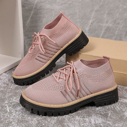 Damen Sportliche Sneakers mit atmungsaktivem Strickoberteil und rutschfester Sohle R&B
