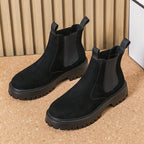 Damen Modische Chelsea-Stiefel mit rutschfester Sohle und elastischen Einsätzen R&B