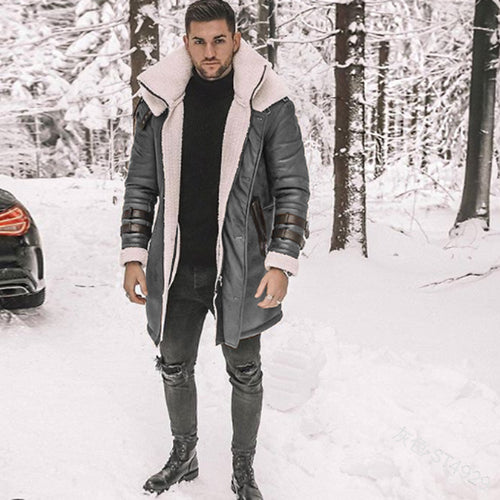 Herren Fliegerjacke mit luxuriösem Kunstfellfutter und modernen Akzenten R&B