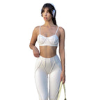 Damen Modische Flared Pants aus innovativem Stretch-Material R&B