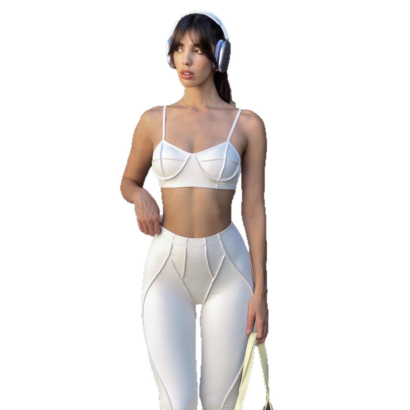 Damen Modische Flared Pants aus innovativem Stretch-Material R&B