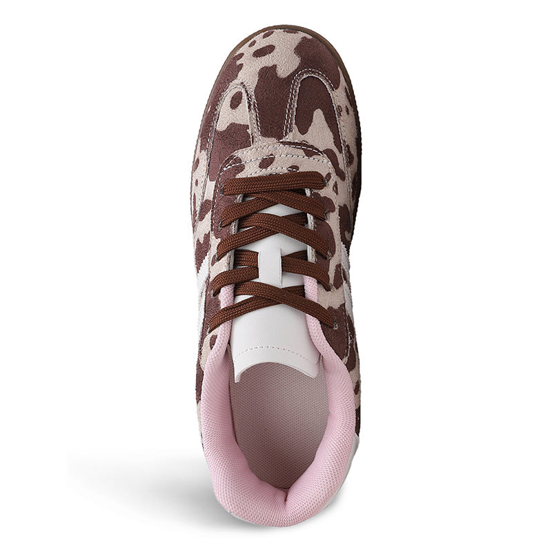 Damen Sportliche Sneakers im trendigen Mustermix