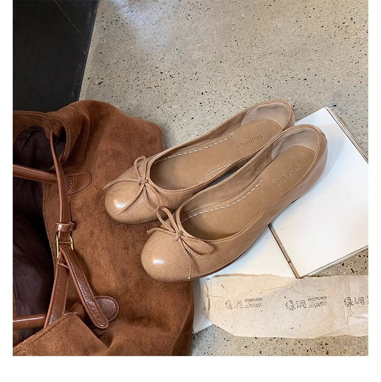 Damen Ballerinas mit dekorativem Schleifenakzent und ergonomischer Innensohle R&B