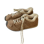 Damen Sportliche Winter-Sneaker mit kuscheligem Kunstfellkragen und rutschfester Sohle R&B