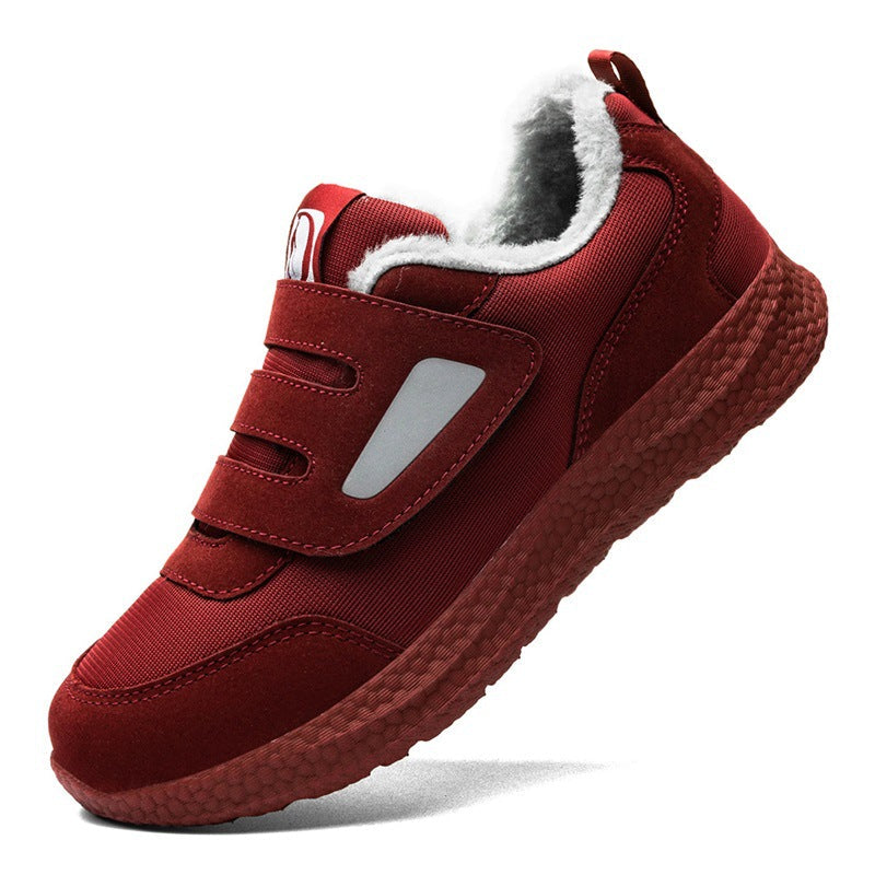 Damen Bequeme Fleecegefütterte Sneakers mit Schnellverschluss R&B