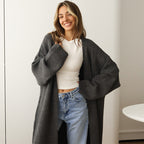 Damen Oversize-Strickmantel R&B