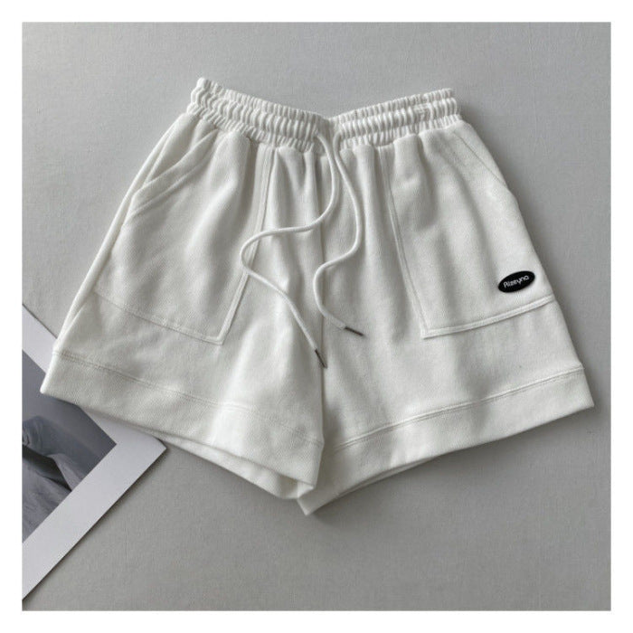 Damen lässige Jogging-Shorts mit elastischem Bund und praktischen Seitentaschen