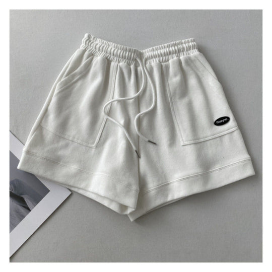 Damen lässige Jogging-Shorts mit elastischem Bund und praktischen Seitentaschen