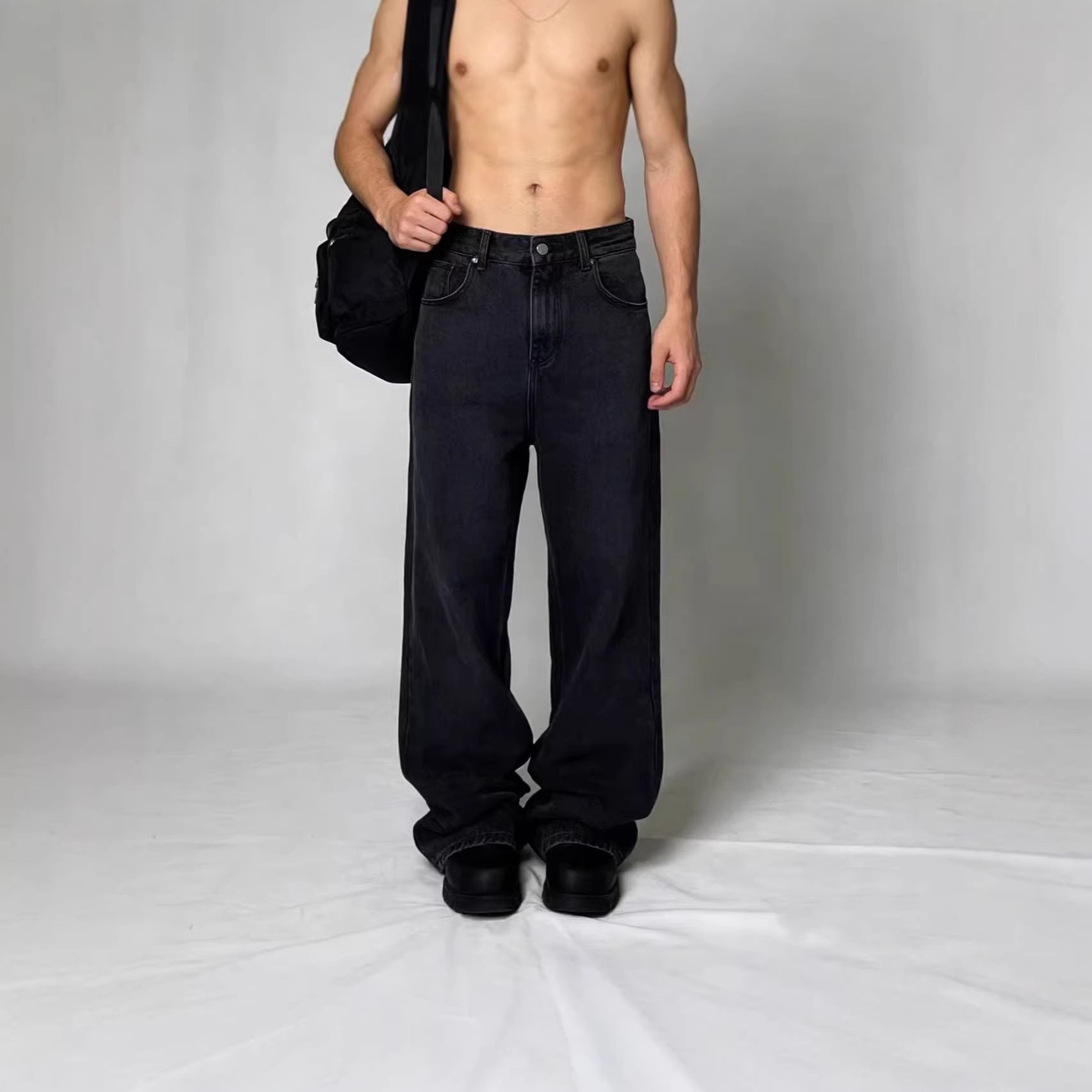 Herren Weite Vintage Jeans