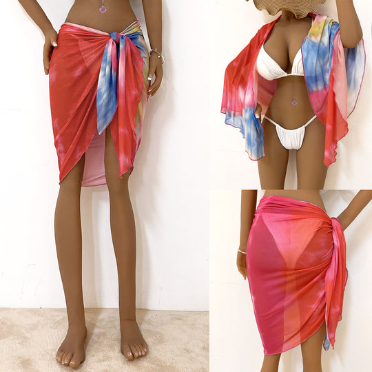 Damen luftiger Strandkimono aus leichtem Material R&B