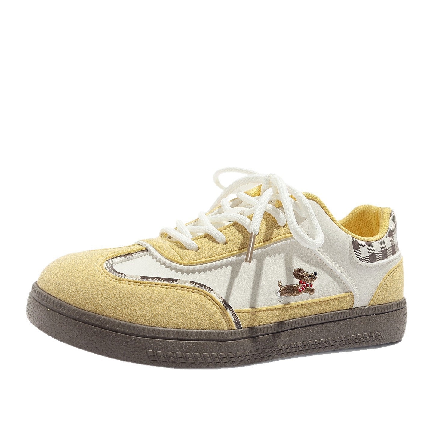 Damen modische Sneakers mit verspieltem Hunde-Design und bequemer Dämpfung