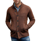 Herren Strickjacke mit großzügigen Taschen und klassischem Knopfverschluss R&B