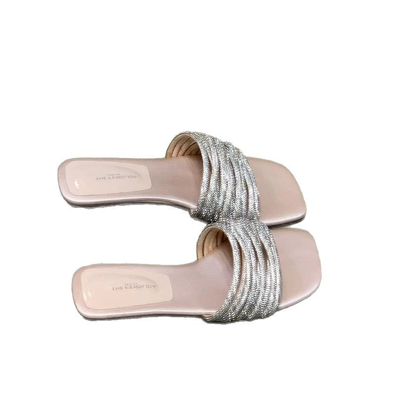 Damen Glamouröse Riemchen-Sandalen mit funkelnden Akzenten R&B