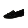 Damen Ballerinas mit funkelnden Strassapplikationen